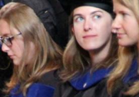 Photo of three AFAM PhD grads